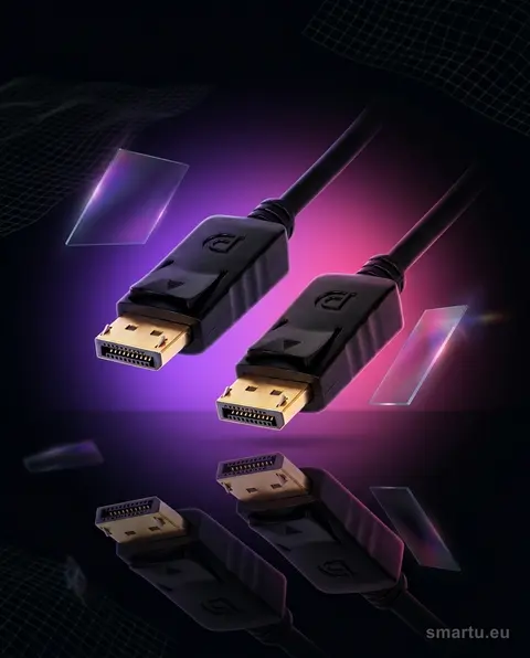 Przyłącze DisplayPort-DisplayPort 1,8m 4K pozłacane wtyki Przyłącze DisplayPort-DisplayPort 1,8m 4K pozłacane wtyki