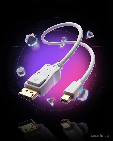 Kabel DisplayPort mini DisplayPort 2m 4K@60Hz pozłacane złącza Kabel DisplayPort mini DisplayPort 2m 4K@60Hz pozłacane złącza