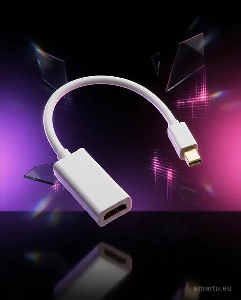 Adapter HDMI na mini DisplayPort 20cm, obsługa 3D, wtyk-gniazdo Adapter HDMI na mini DisplayPort 20cm, obsługa 3D, wtyk-gniazdo