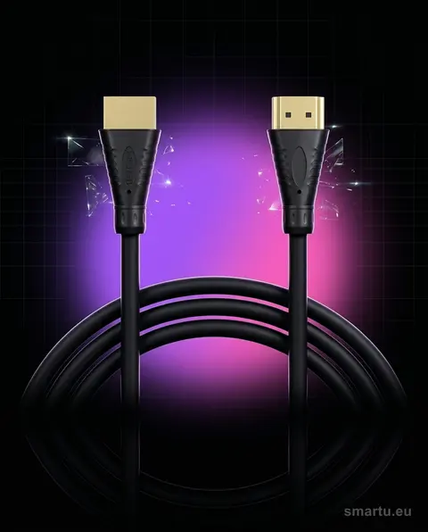 Kabel HDMI-HDMI 4K 2m Prolech, High Speed z Ethernet, obsługa rozdzielczości 4096×2160 60Hz, metalowe wtyki, czarny Kabel HDMI-HDMI 4K 2m Prolech, High Speed z Ethernet, obsługa rozdzielczości 4096×2160 60Hz, metalowe wtyki, czarny