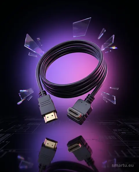 Przyłącze HDMI-HDMI kątowe 3m CLASSIC złocone wtyki HDMI 2.0 4K Przyłącze HDMI-HDMI kątowe 3m CLASSIC złocone wtyki HDMI 2.0 4K