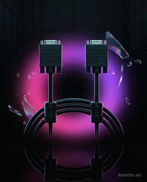 Przyłącze VGA-VGA 1.5m z filtrami D-SUB 15pin do projektora monitora telewizora Przyłącze VGA-VGA 1.5m z filtrami D-SUB 15pin do projektora monitora telewizora