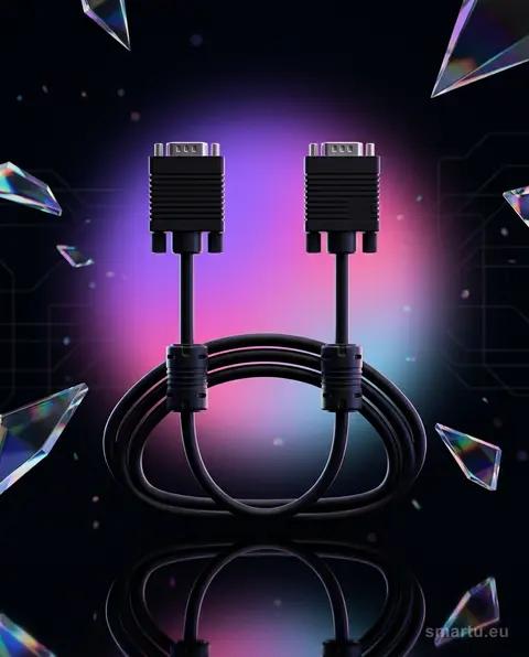Przyłącze VGA-VGA 3m z filtrami D-SUB 15pin do projektora monitora Przyłącze VGA-VGA 3m z filtrami D-SUB 15pin do projektora monitora