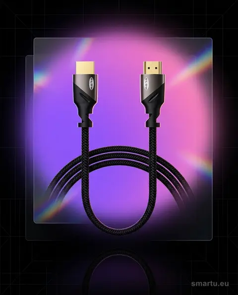 Przyłącze HDMI-HDMI Premium 1,5m Black 4K 2.0 złocone wtyki Przyłącze HDMI-HDMI Premium 1,5m Black 4K 2.0 złocone wtyki