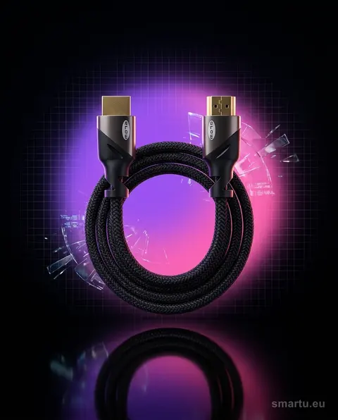 Kabel HDMI-HDMI PREMIUM 3m 4K 2.0 oplocie ochronnym, złocone wtyki Kabel HDMI-HDMI PREMIUM 3m 4K 2.0 oplocie ochronnym, złocone wtyki