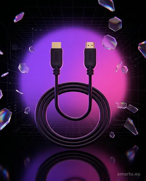 Przyłącze HDMI-HDMI 3m 4K 2.0 złocone wtyczki Przyłącze HDMI-HDMI 3m 4K 2.0 złocone wtyczki