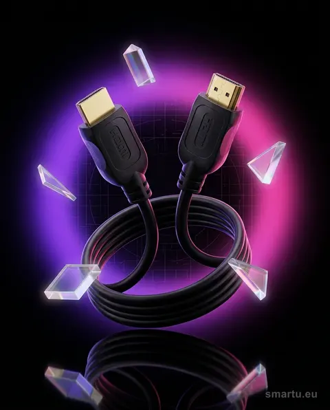 Przyłącze HDMI-HDMI 5m 4K pozłacane złącza transmisja HDR Przyłącze HDMI-HDMI 5m 4K pozłacane złącza transmisja HDR