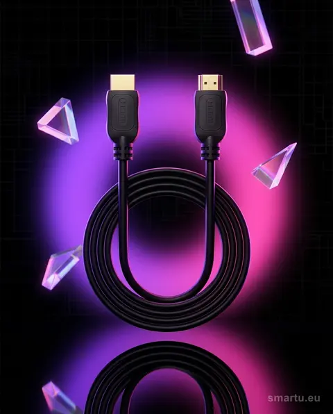 Przyłącze HDMI-HDMI 7m 4K 1.4 pozłacane wtyki 48-bit Przyłącze HDMI-HDMI 7m 4K 1.4 pozłacane wtyki 48-bit