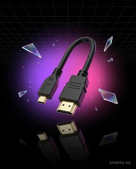 Przyłącze HDMI-micro HDMI 1,5m 4K Professional pozłacane Przyłącze HDMI-micro HDMI 1,5m 4K Professional pozłacane