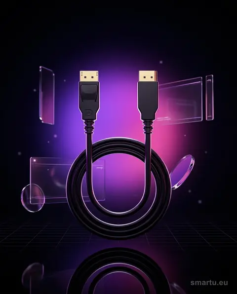 Kabel DisplayPort 2m Standard 1.4 8K 60Hz HDR ekranowany złote wtyki Kabel DisplayPort 2m Standard 1.4 8K 60Hz HDR ekranowany złote wtyki
