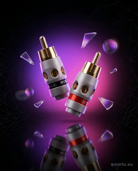 Wtyk RCA Cinch CH31 professional, pozłacany, do kabla śr. 5mm, 2 sztuki Wtyk RCA Cinch CH31 professional, pozłacany, do kabla śr. 5mm, 2 sztuki