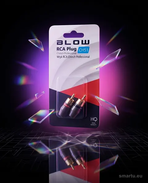Wtyk RCA cinch CH51 profesjonalny 6mm pozłacany, 2 sztuki Wtyk RCA cinch CH51 profesjonalny 6mm pozłacany, 2 sztuki