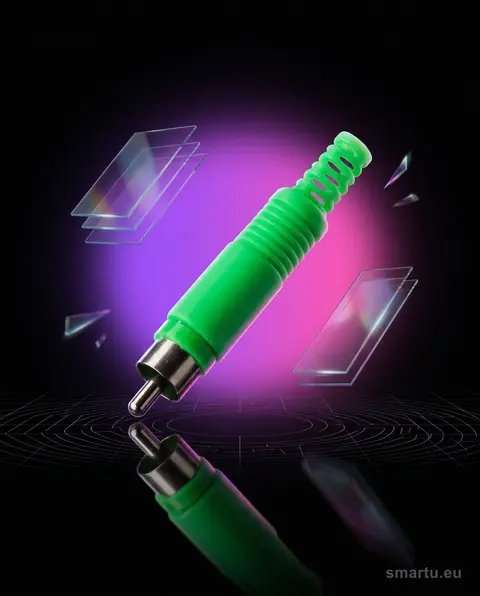 Wtyk RCA cinch zielony HQ 20 szt. złącze audio-video Wtyk RCA cinch zielony HQ 20 szt. złącze audio-video