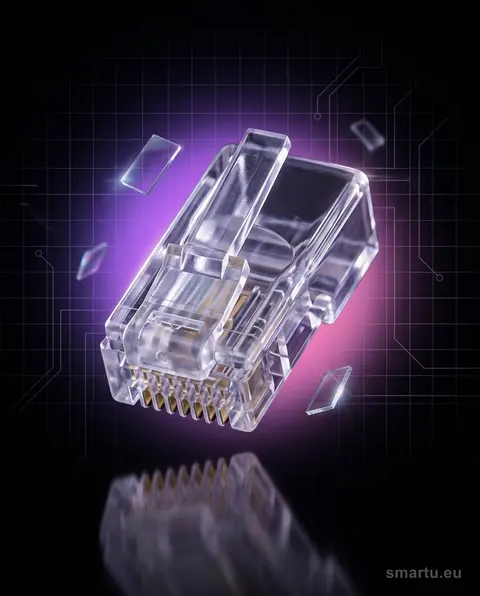 Wtyk telefoniczny RJ45 Cat.6 8p8c 100 szt. złącze sieciowe Wtyk telefoniczny RJ45 Cat.6 8p8c 100 szt. złącze sieciowe
