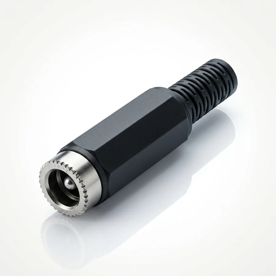 Gniazdo DC 2,1/5,5 na kabel – uniwersalne złącze zasilające do samodzielnego montażu Gniazdo DC 2,1/5,5 na kabel – uniwersalne złącze zasilające do samodzielnego montażu