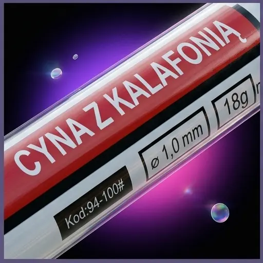 TINOL Cyna spoiwo lutownicze w fiolce LC60 Q, 1,00 mm, 18 g, do elektroniki i elektrotechniki - galeria 2 | smartu.eu TINOL Cyna spoiwo lutownicze w fiolce LC60 Q, 1,00 mm, 18 g, do elektroniki i elektrotechniki - galeria 2 | smartu.eu