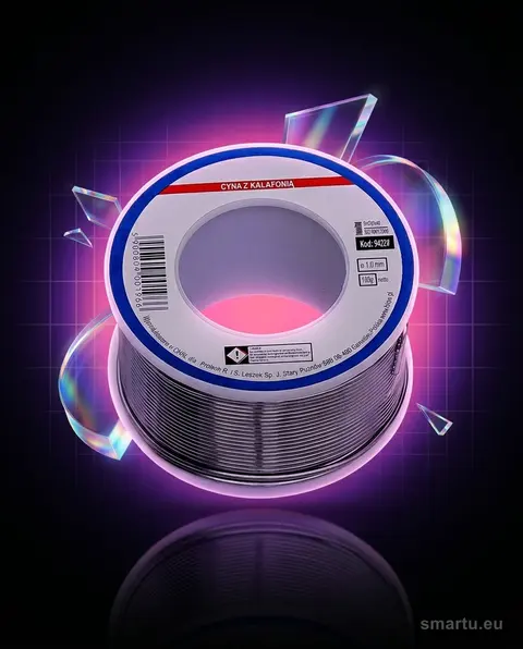 Cyna lutownicza Sn60Pb40 1,0 mm 100 g do lutowania elektroniki - zdjęcie główne | smartu.eu Cyna lutownicza Sn60Pb40 1,0 mm 100 g do lutowania elektroniki - zdjęcie główne | smartu.eu