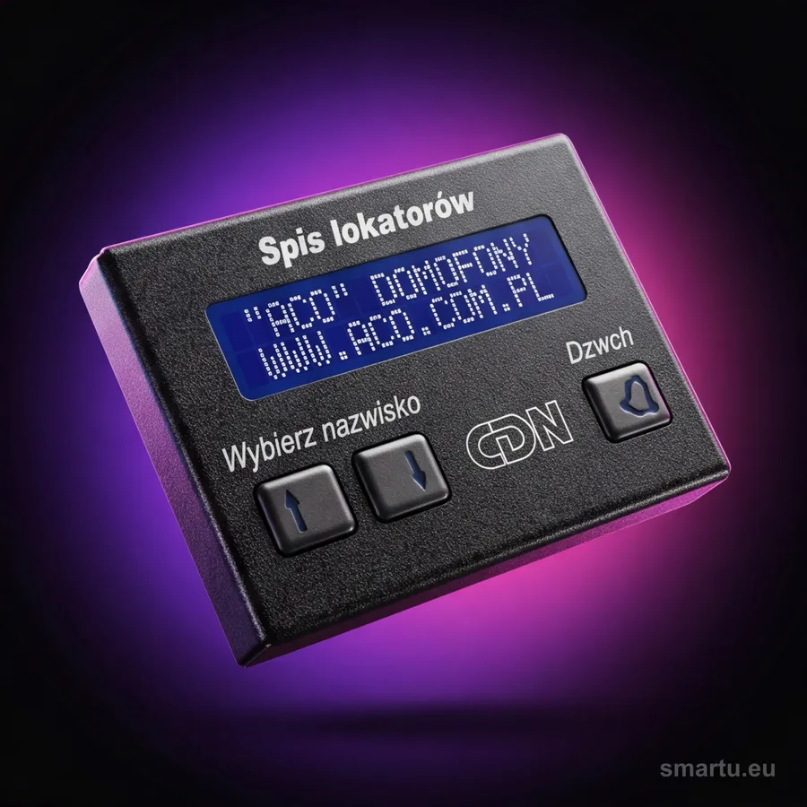 ACO CDN-230E GR Elektroniczny spis lokatorów grafit ACO CDN-230E GR Elektroniczny spis lokatorów grafit