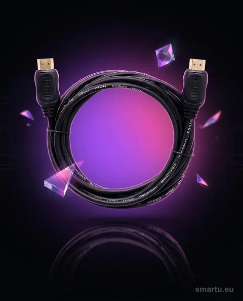 Przyłącze HDMI-HDMI 7m złocone wtyki metal standard 1.4 4K Przyłącze HDMI-HDMI 7m złocone wtyki metal standard 1.4 4K