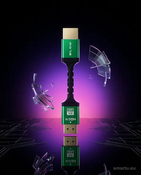 Kabel HDMI 2.1 8K 5m pozłacany Green, 144 Hz, 4K, 3D HDR Kabel HDMI 2.1 8K 5m pozłacany Green, 144 Hz, 4K, 3D HDR