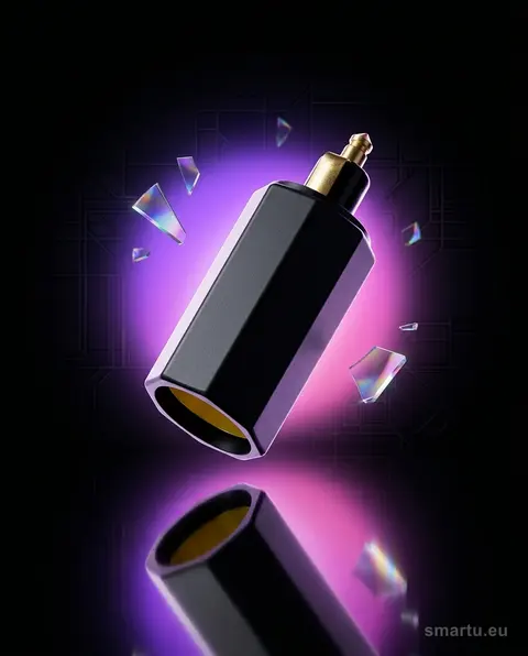 Adapter gniazda zapalniczki wtyk mały DIN na gniazdo duże CIG 12V/24V Adapter gniazda zapalniczki wtyk mały DIN na gniazdo duże CIG 12V/24V