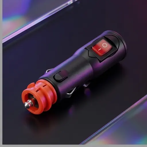 Wtyk zapalniczki samochodowej W22 z wyłącznikiem, 12V/24V, 10A, do gniazd 21mm/mini DIN, z bezpiecznikiem - galeria 1 | smartu.eu Wtyk zapalniczki samochodowej W22 z wyłącznikiem, 12V/24V, 10A, do gniazd 21mm/mini DIN, z bezpiecznikiem - galeria 1 | smartu.eu