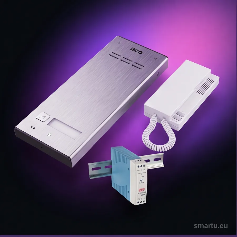 ACO domofon 1-lokatorski z bramką AcoGo WiFi unifon panel zewnętrzny aplikacja mobilna ACO domofon 1-lokatorski z bramką AcoGo WiFi unifon panel zewnętrzny aplikacja mobilna