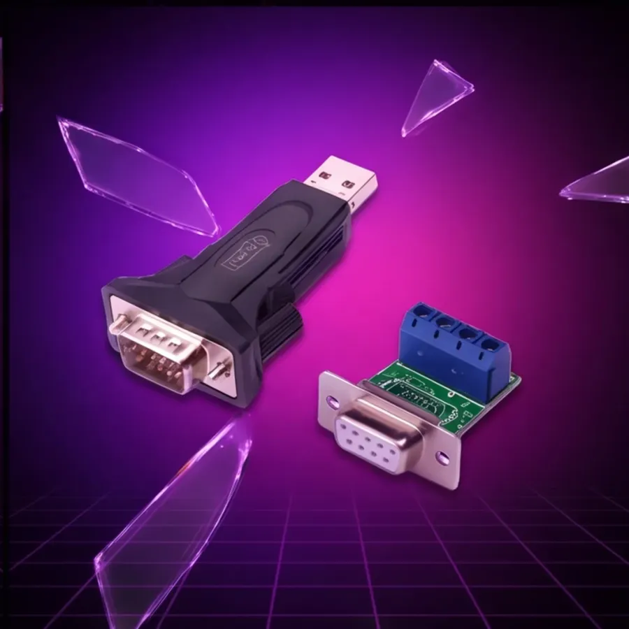 Digitus Konwerter / Adapter USB-A 2.0 męski do RS485 (DB9) męski + 3-pinowa listwa — zdjęcie główne, smartu.eu