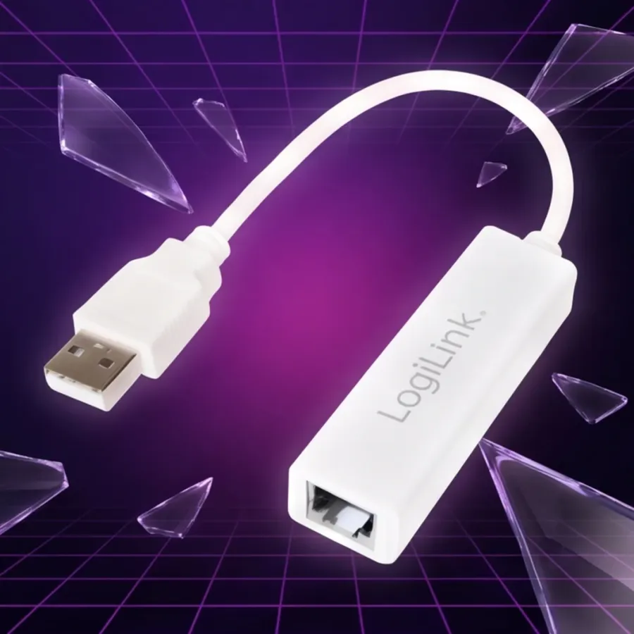 Adapter LogiLink fast ethernet RJ45 do USB2.0 — zdjęcie główne, smartu.eu