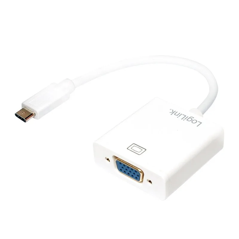 Adapter LogiLink USB-C 3.1 do VGA 1080p,Mac OSX, Chrome OS — zdjęcie producenta Adapter LogiLink USB-C 3.1 do VGA 1080p,Mac OSX, Chrome OS — zdjęcie producenta