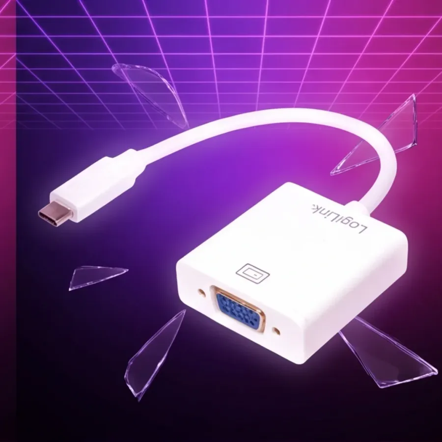 Adapter LogiLink USB-C 3.1 do VGA 1080p,Mac OSX, Chrome OS — zdjęcie główne, smartu.eu Adapter LogiLink USB-C 3.1 do VGA 1080p,Mac OSX, Chrome OS — zdjęcie główne, smartu.eu