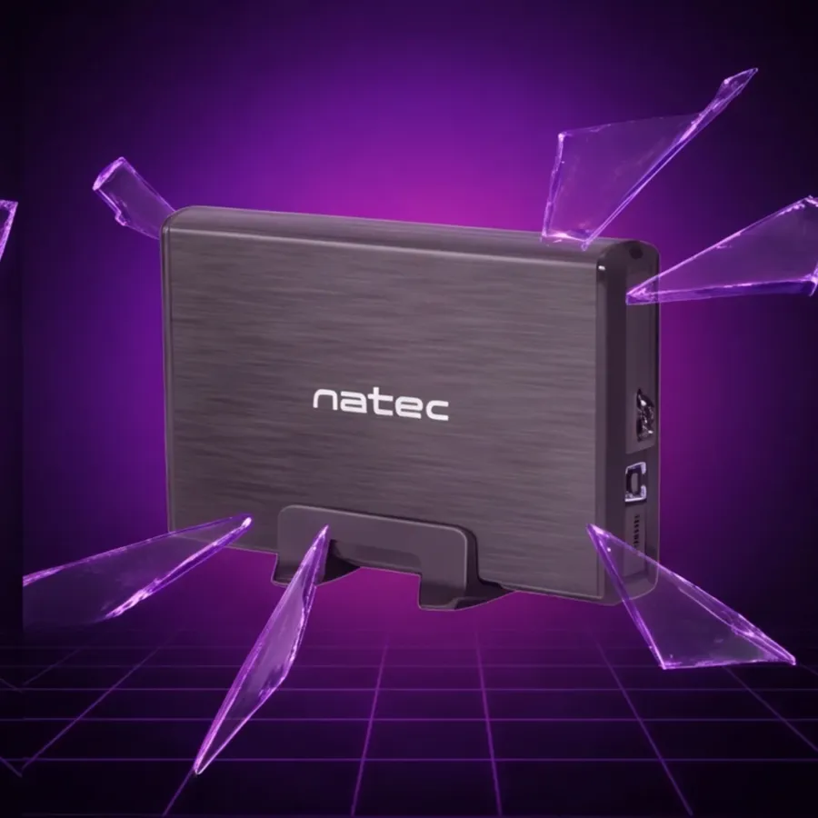 Obudowa Natec HDD 3.5 cala RHINO USB 3.0 (Sata) Aluminium — zdjęcie główne, smartu.eu