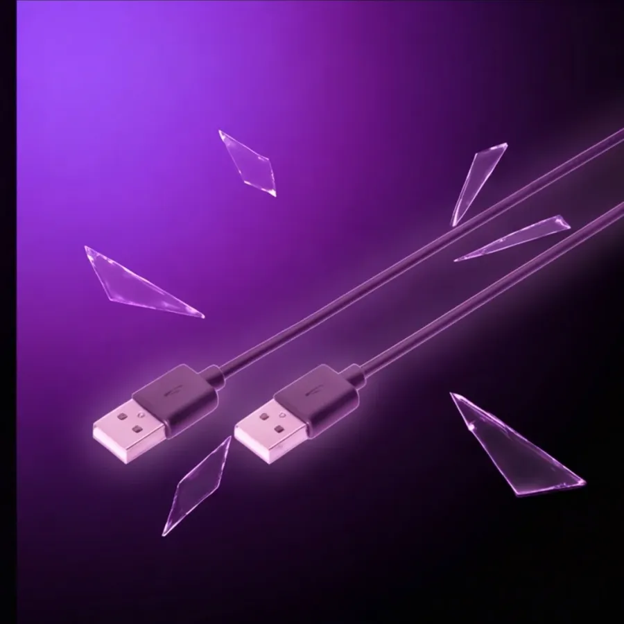 Kabel Digitus połączeniowy USB 2.0 HighSpeed Typ USB A/USB A M/M czarny 1m — zdjęcie główne, smartu.eu