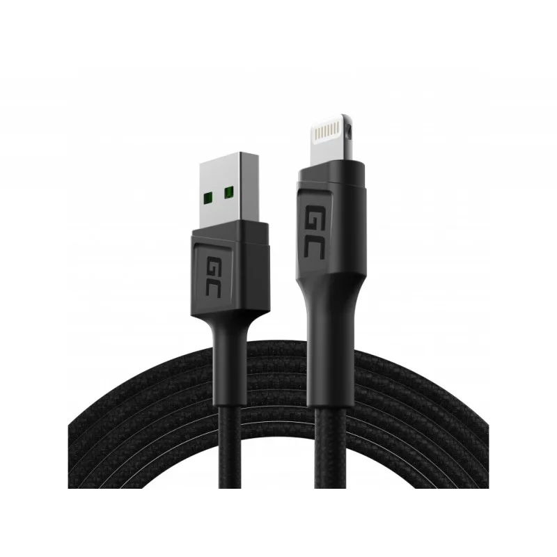 Kabel Green Cell GC PowerStream USB - Lightning 200 cm — zdjęcie producenta