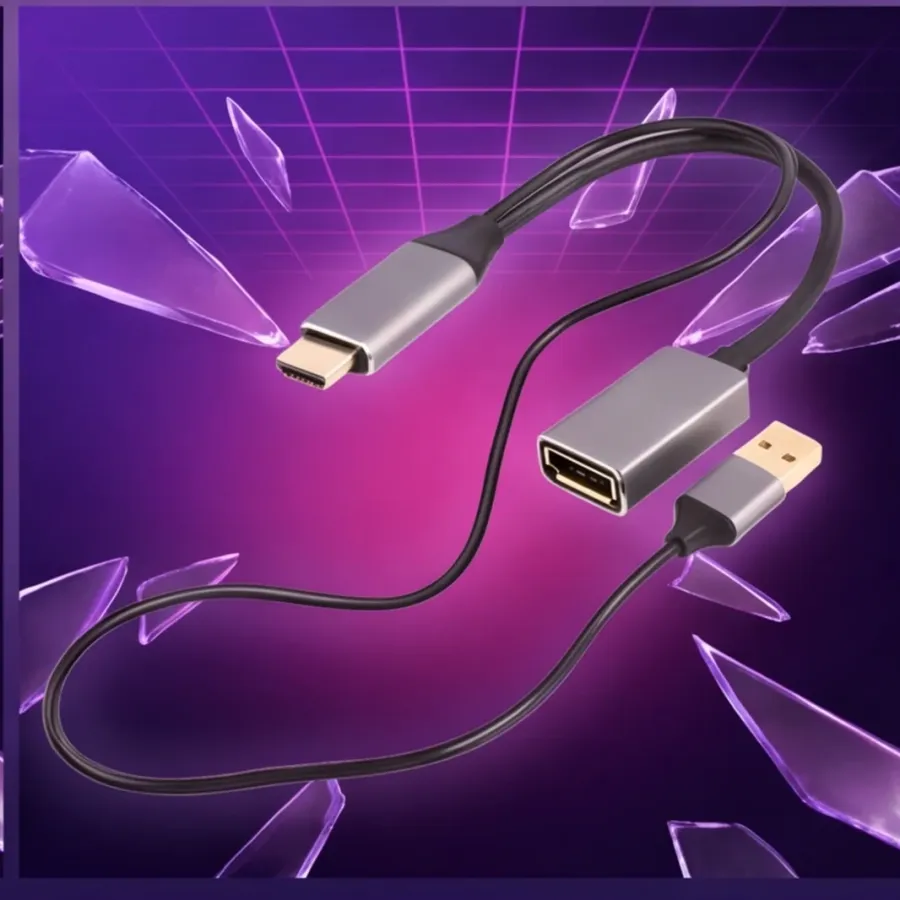 Adapter Gembird HDMI do DP 4K 60Hz USB-A powered — zdjęcie główne, smartu.eu