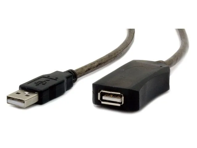 Gembird Przedłużacz USB 2.0 typu AM-AF 10m aktywny czarny — zdjęcie producenta