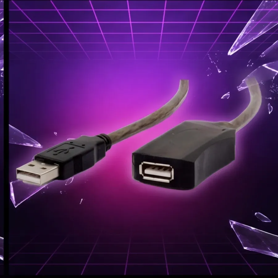 Gembird Przedłużacz USB 2.0 typu AM-AF 10m aktywny czarny — zdjęcie główne, smartu.eu