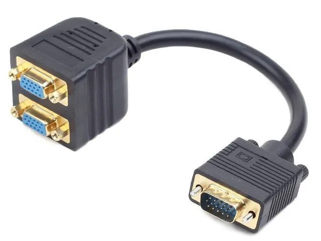 Adapter Gembird VGA(M)->2xVGA(F) 20cm — zdjęcie producenta