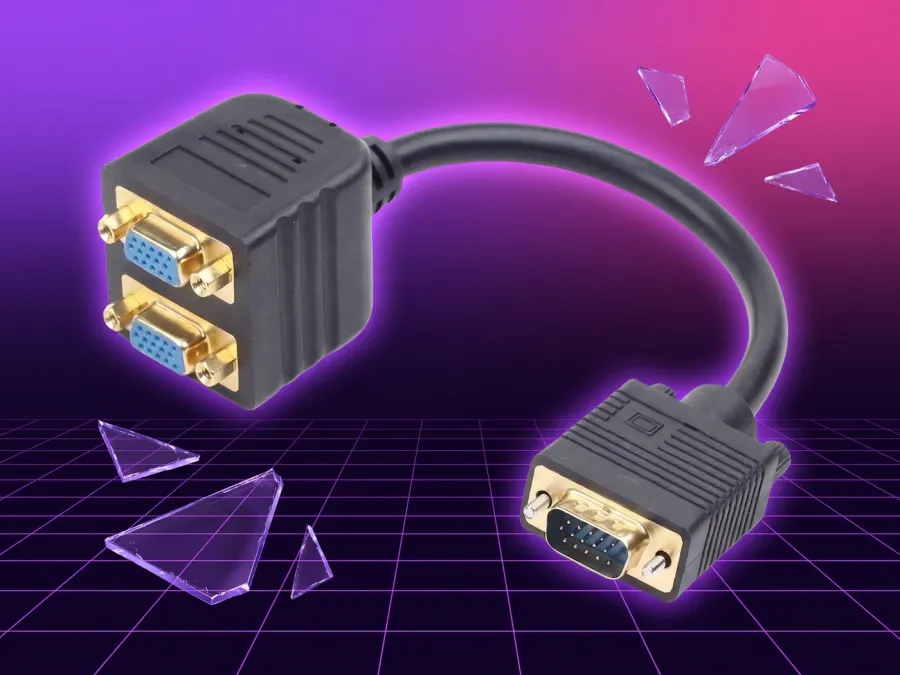 Adapter Gembird VGA(M)->2xVGA(F) 20cm — zdjęcie główne, smartu.eu