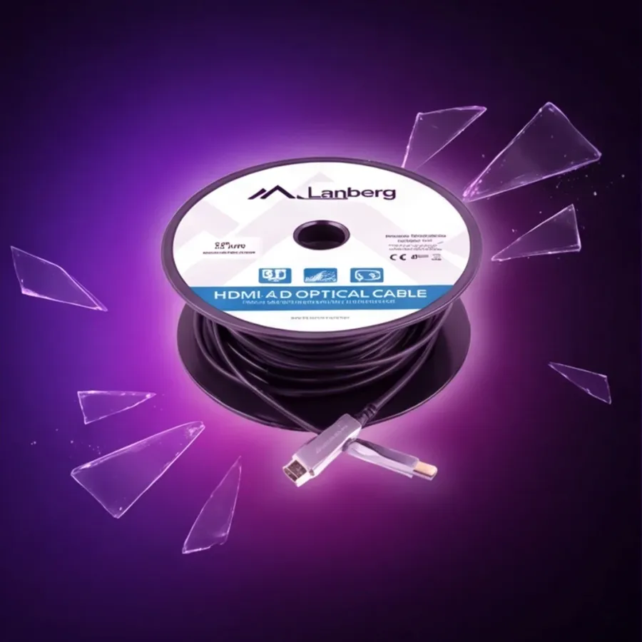 Kabel Lanberg HDMI M/M v2.0 CA-HDMI-20FB-0300-BK 30m czarny — zdjęcie główne, smartu.eu