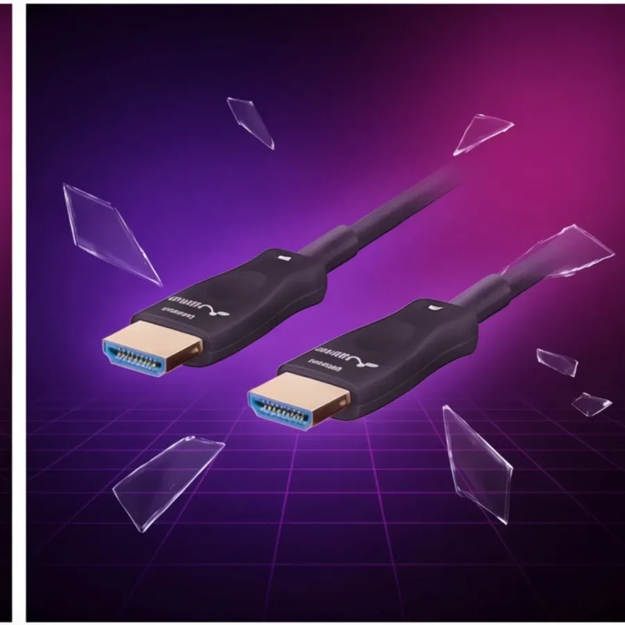 Kabel Lanberg HDMI M/M v2.1 50M 8K czarny optyczny AOC — zdjęcie główne, smartu.eu