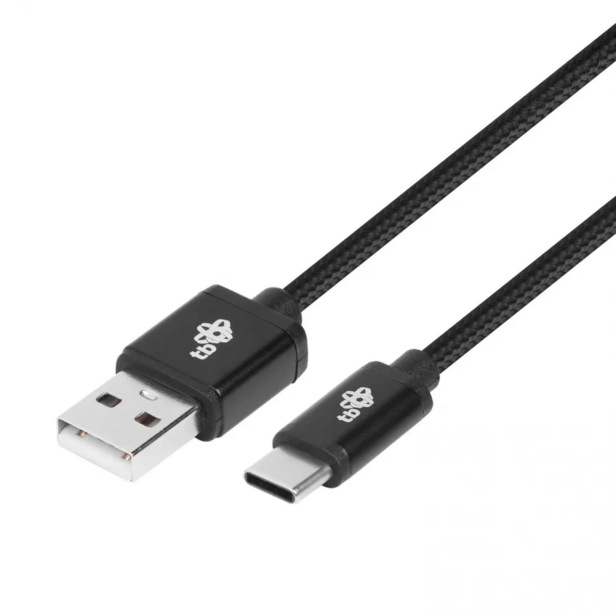 Kabel TB USB-USB C 1.5m czarny sznurek — zdjęcie producenta