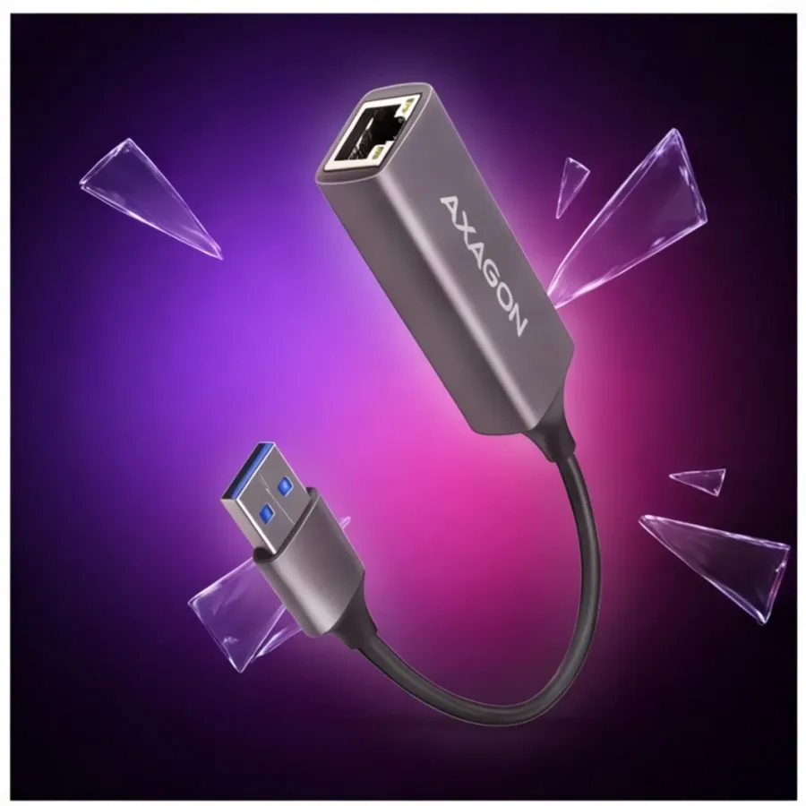AXAGON ADE-TR Karta sieciowa Gigabit Ethernet adapter, USB-A 3.2 Gen 1, instalacja — zdjęcie główne, smartu.eu