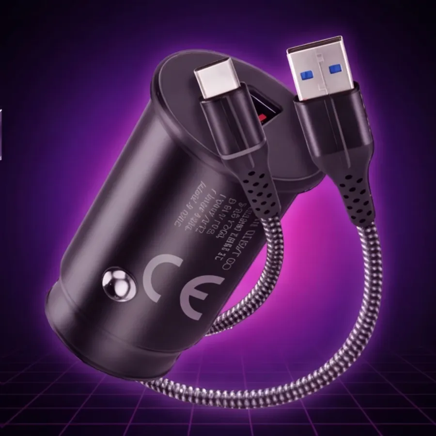 Ładowarka everActive samochodowa CC-15QC QC3.0 18W 1XUSB + kabel USB-C 1m — zdjęcie główne, smartu.eu Ładowarka everActive samochodowa CC-15QC QC3.0 18W 1XUSB + kabel USB-C 1m — zdjęcie główne, smartu.eu