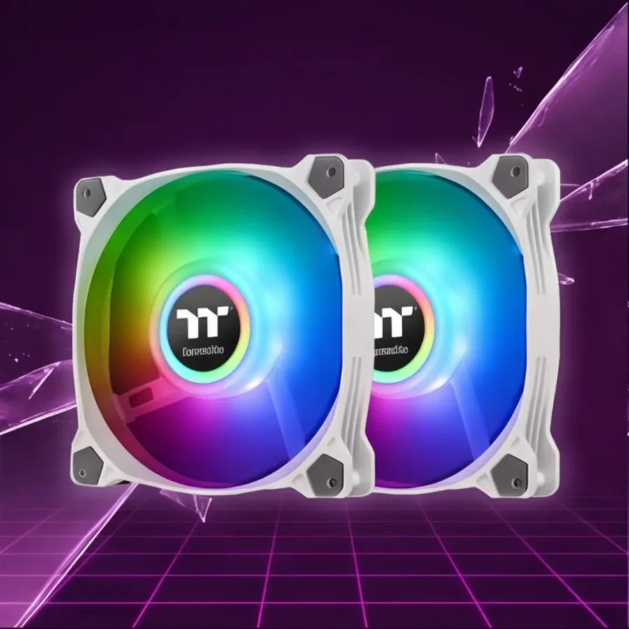 Wentylator Thermaltake - Pure Duo 12 ARGB Sync Radiator Fan 2 Pak biały — zdjęcie główne, smartu.eu