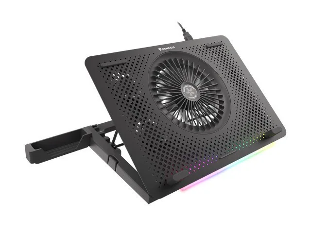 Podstawka pod notebook Genesis Oxid 450 RGB 15.6'' — zdjęcie producenta Podstawka pod notebook Genesis Oxid 450 RGB 15.6'' — zdjęcie producenta