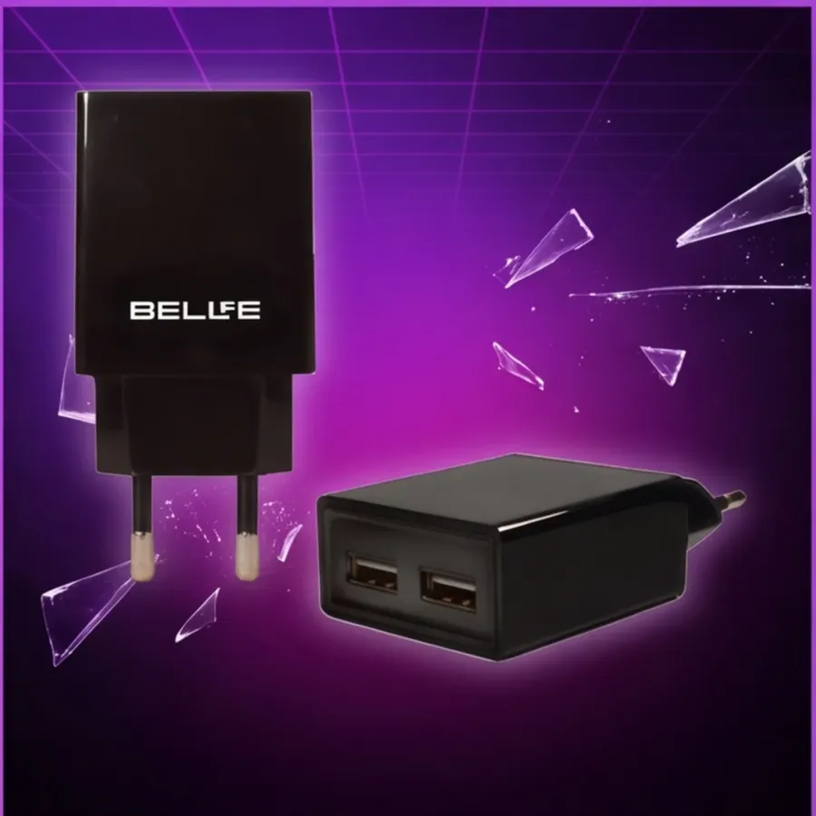 Ładowarka Beline sieciowa 2xUSB 2A czarna — zdjęcie główne, smartu.eu