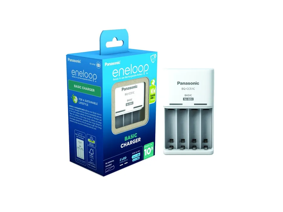 Panasonic Eneloop ładowarka advenced BQCC17 + 4 akumulatory AA 2000 mAh — zdjęcie producenta Panasonic Eneloop ładowarka advenced BQCC17 + 4 akumulatory AA 2000 mAh — zdjęcie producenta