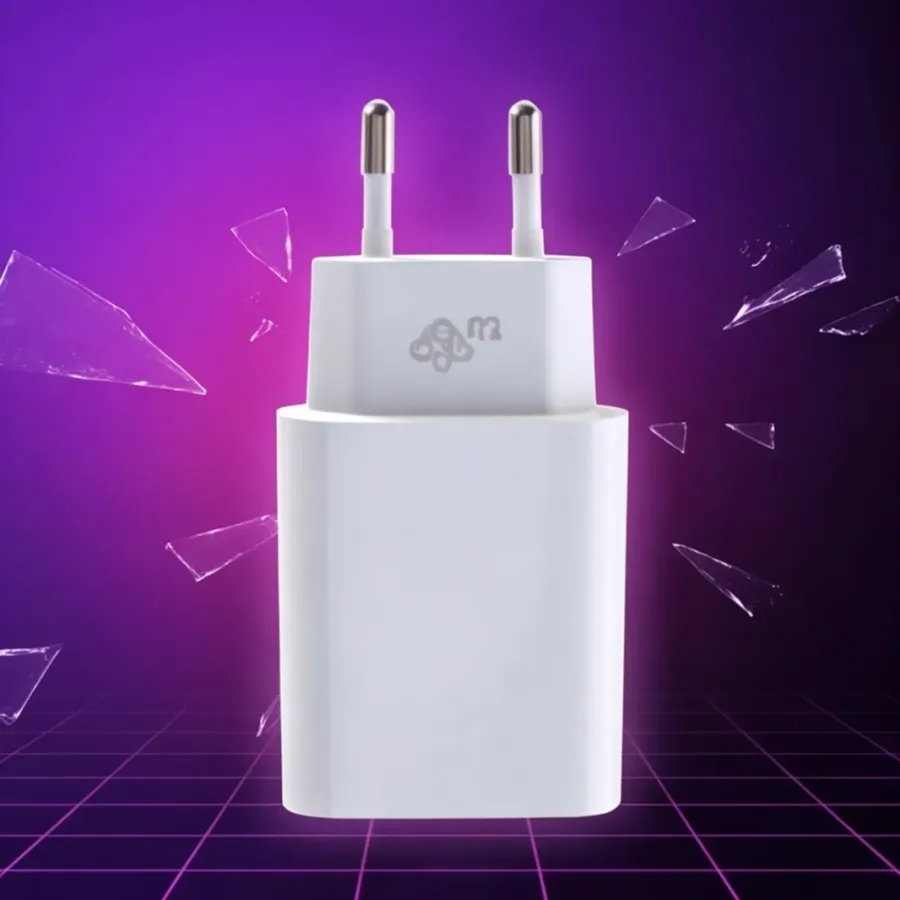 Ładowarka TB sieciowa 2x3A USB C + USB A Power Delivery biała — zdjęcie główne, smartu.eu
