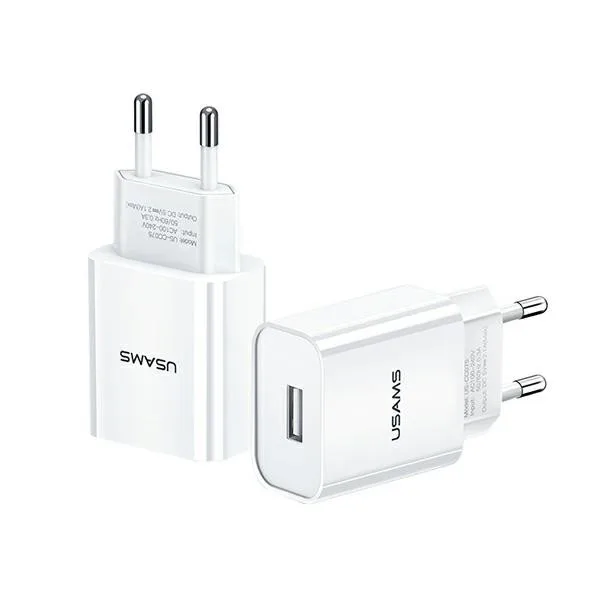 Ładowarka USAMS sieciowa T18 1xUSB 2,1A Head — zdjęcie producenta